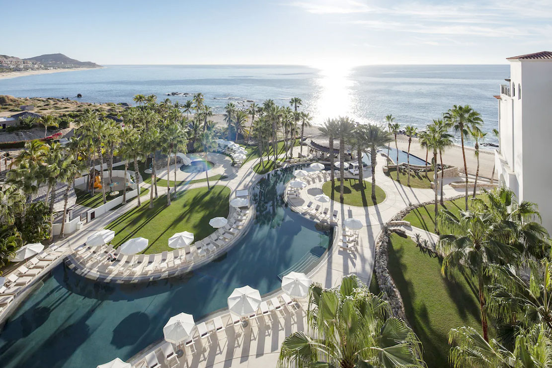 Hilton Los Cabos aerial pool view